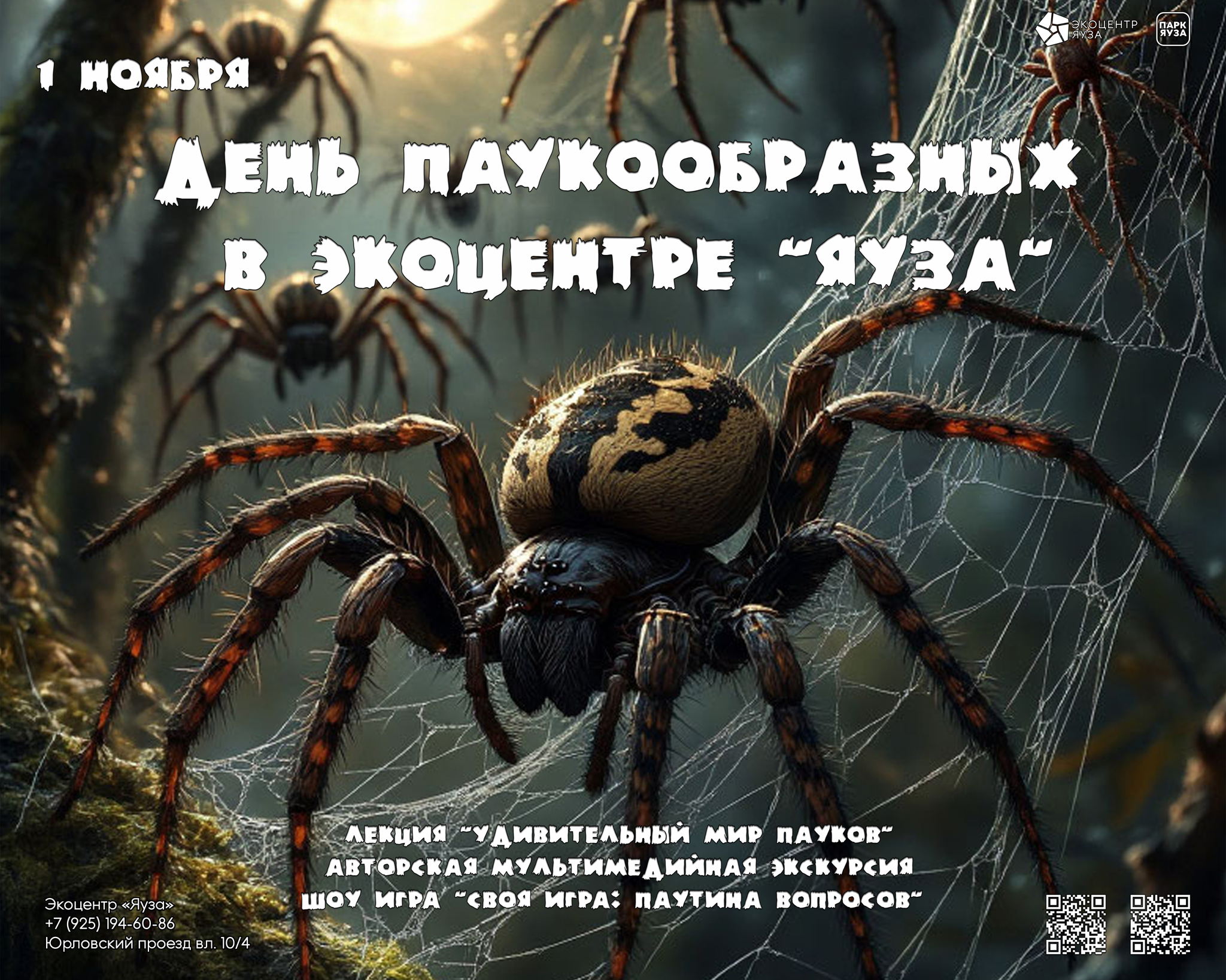 Лекция «Паучий мир: от страха к восхищению»