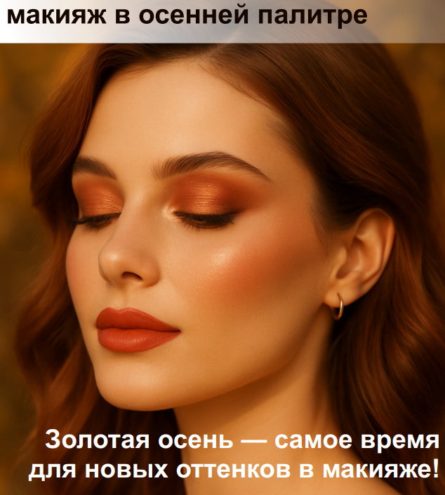 Бесплатный мастер-класс «Тёплый акцент — макияж в осенней палитре» Нижний Тагил Фрунзе ул. Фрунзе,54 А (остановка ДК "Юбилейный")