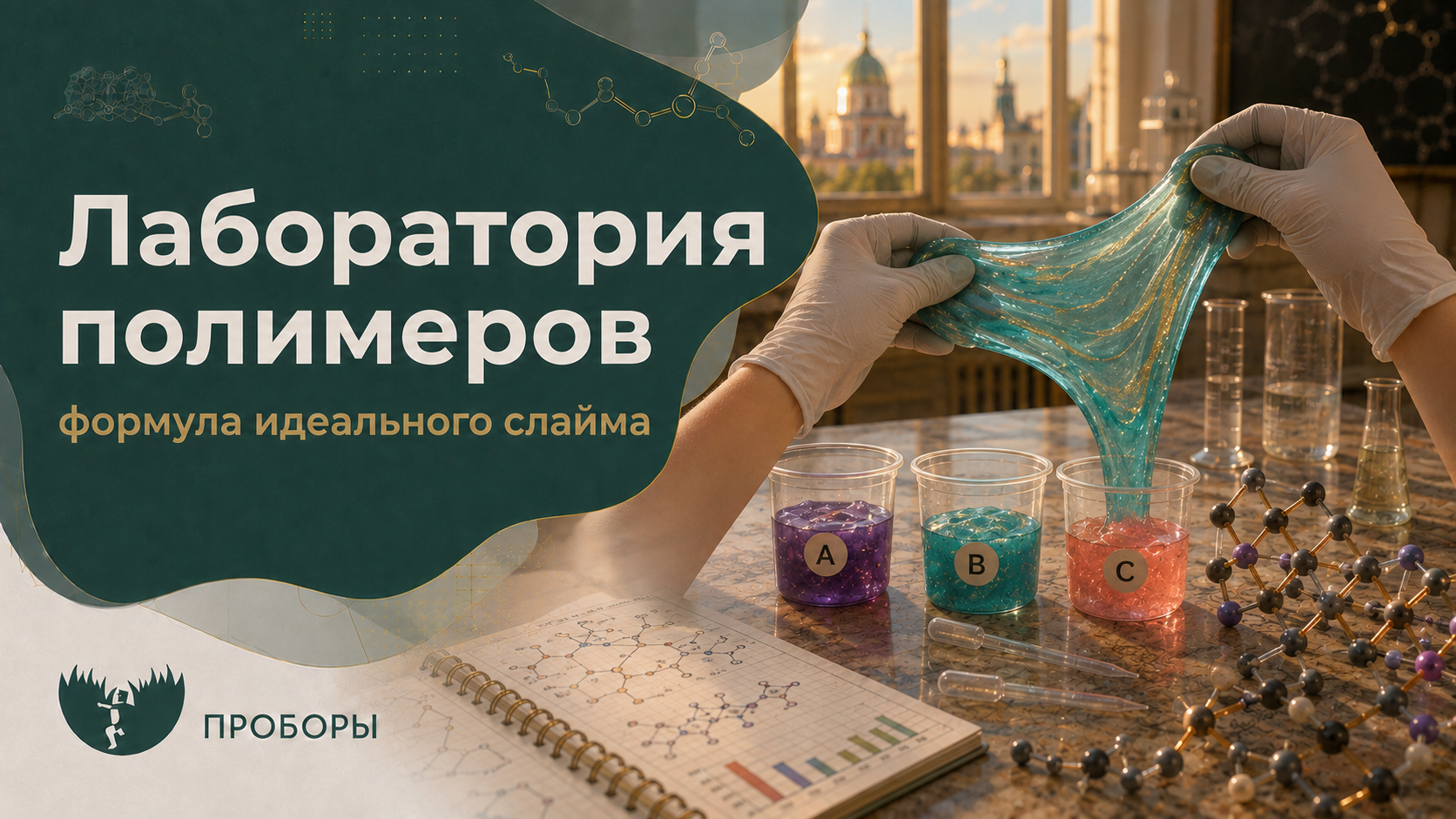 Лаборатория полимеров: формула идеального слайма
