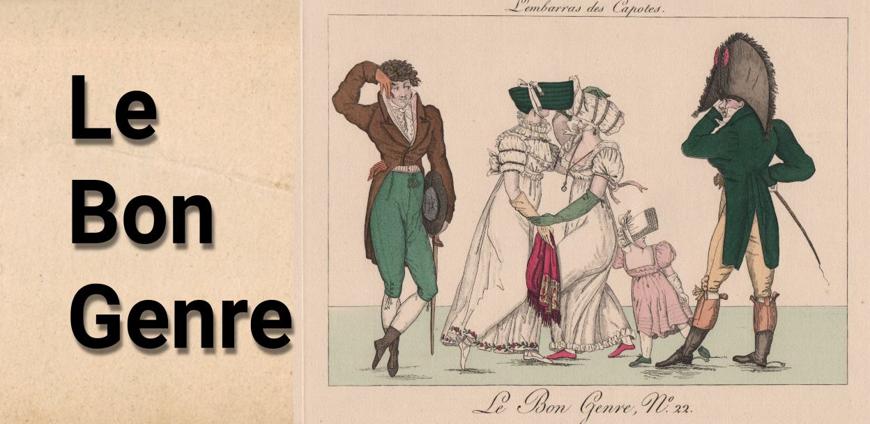 "Le Bon Genre", Франция начало 19 века в гравюрах