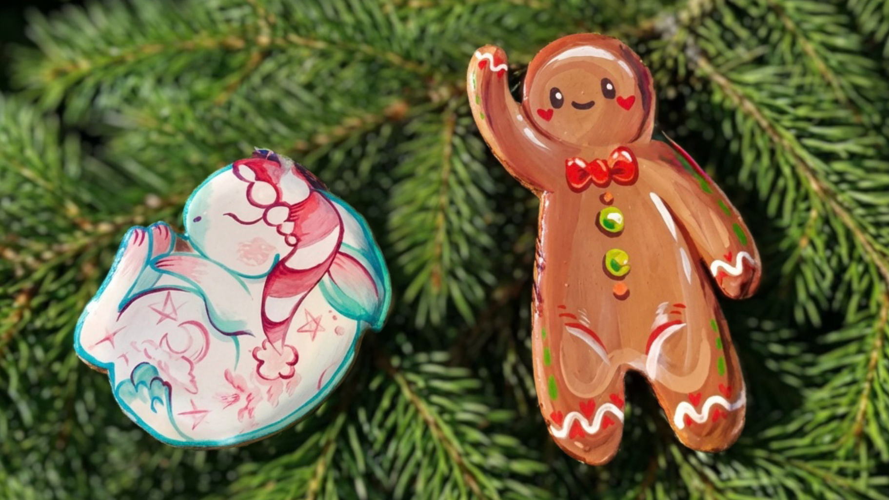 Новогодние декоративные тарелочки из глины: лепка и роспись