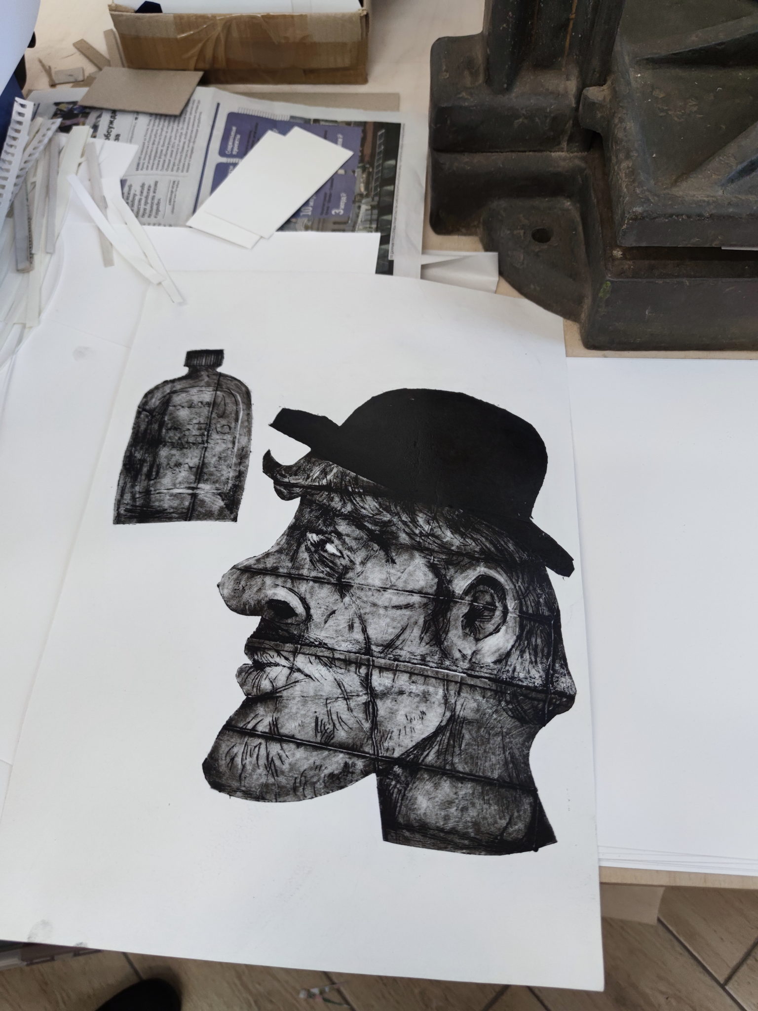 Сухая игла на тетрапаке