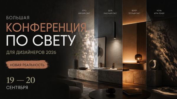 Москва. Большая конференция по свету для дизайнеров 2026: новая реальность