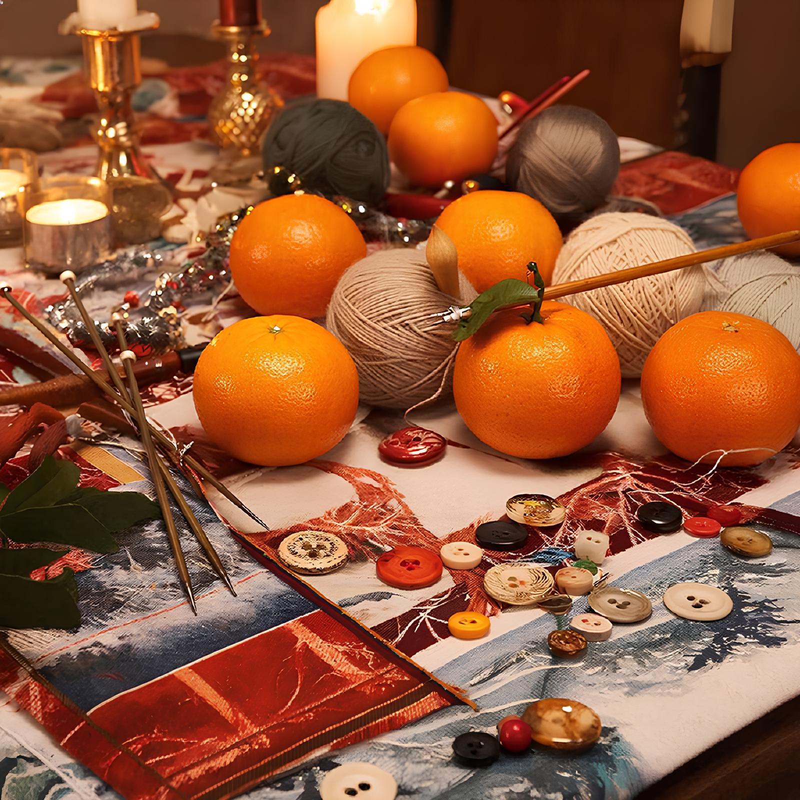 Мандариновая пуговица