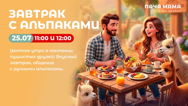 Завтрак с Альпаками