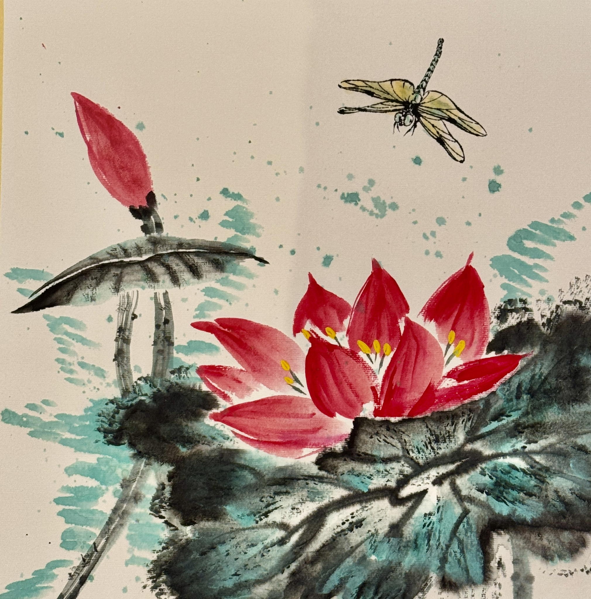 Мастер-класс по китайской живописи в технике се-и: «Лотос и стрекоза»