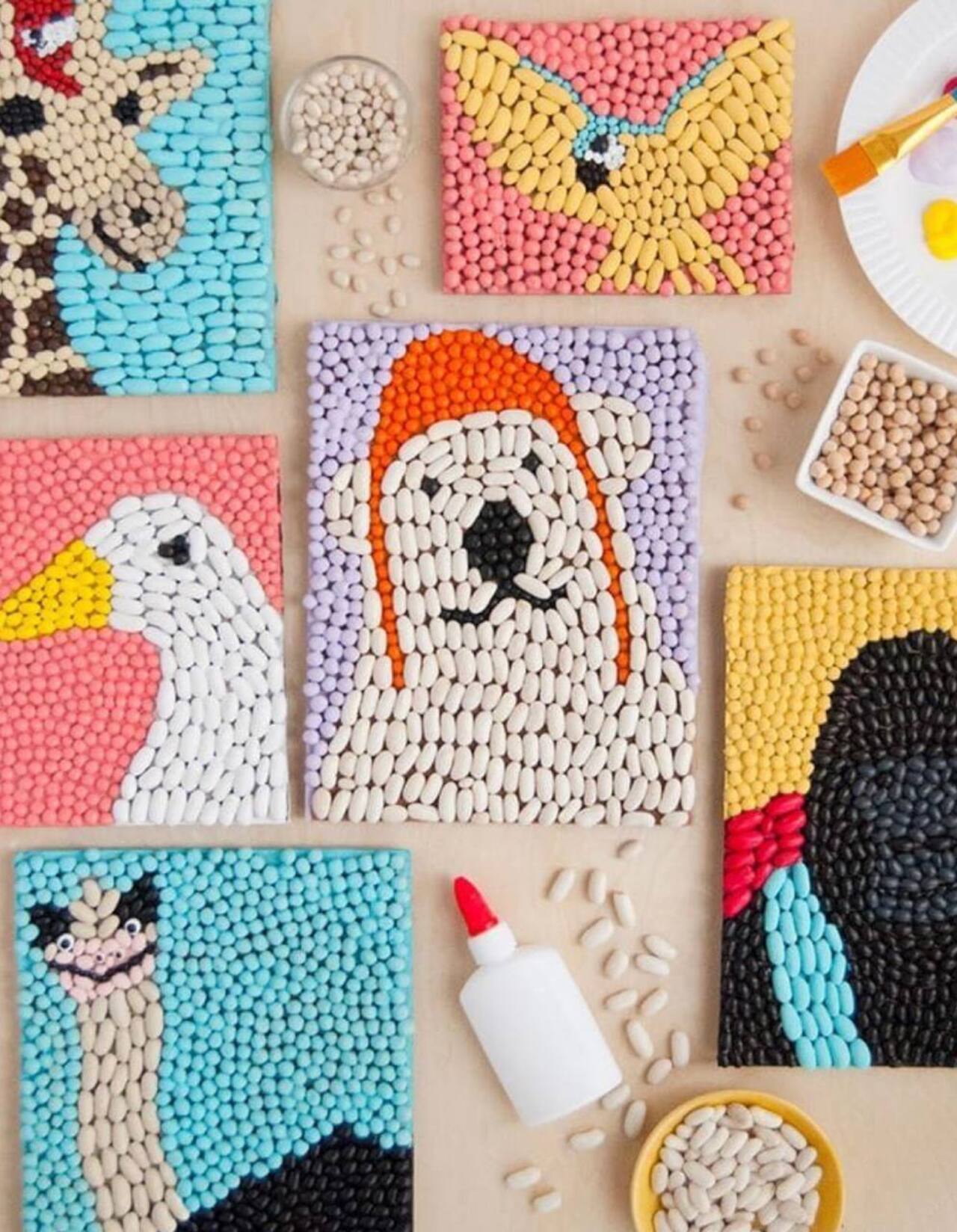 Мастер-класс «Картина из фасоли»