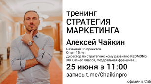 Тренинг. Стратегия маркетинга. Для Предпринимателей и руководителей.