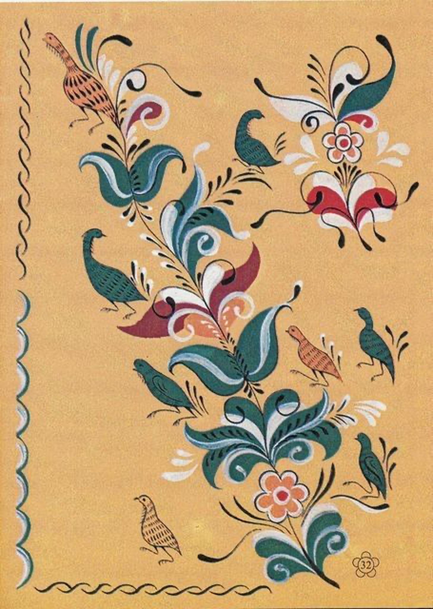 Мастер-класс "Знакомство с уфтюжской росписью"