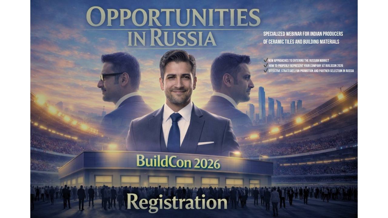 Specialized webinar for Indian producers of ceramic tiles and building materials