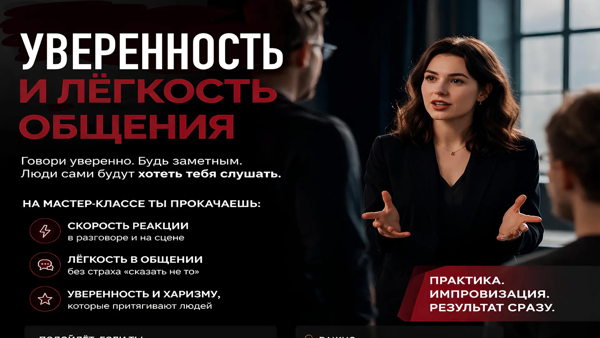 мастер-класс «Уверенность и лёгкость общения»