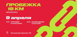 9 АПРЕЛЯ. ВЫЕЗДНАЯ ПРОБЕЖКА. ЗЕЛЕНОГОРСК