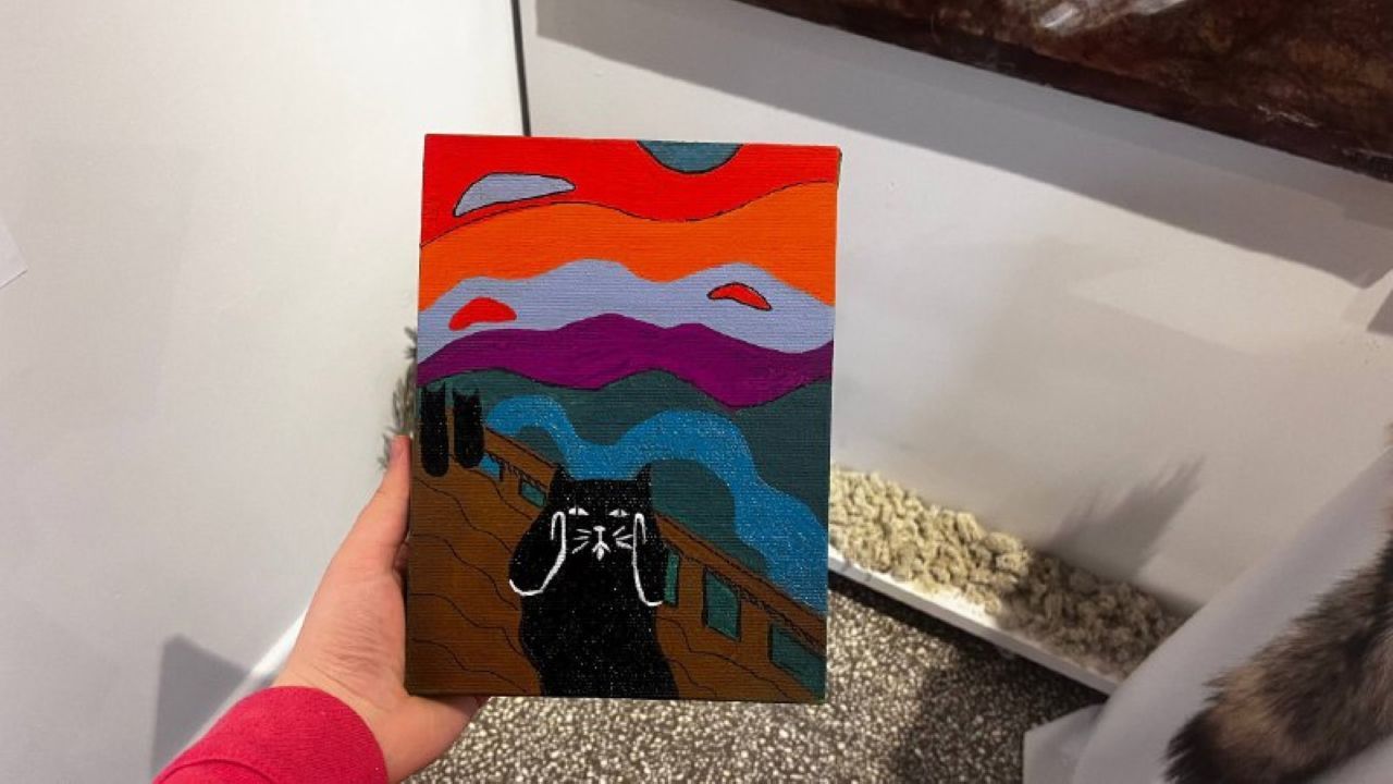 Мастер-класс "Картина по мотивам произведения "Крик" (6+)