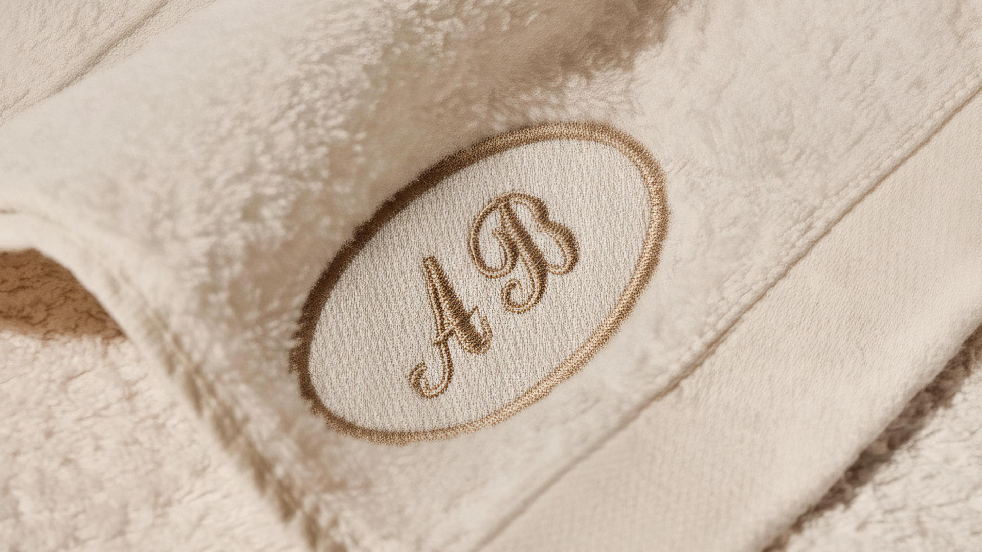 Вышиваем инициалы на полотенце «Азбука вкуса Детали»