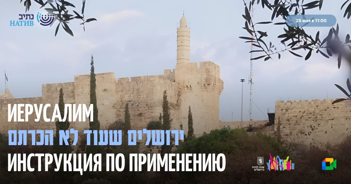 ВЕБ-АКАДЕМИЯ НАТИВ: «ИЕРУСАЛИМ. ИНСТРУКЦИЯ ПО ПРИМЕНЕНИЮ» / В 11:00