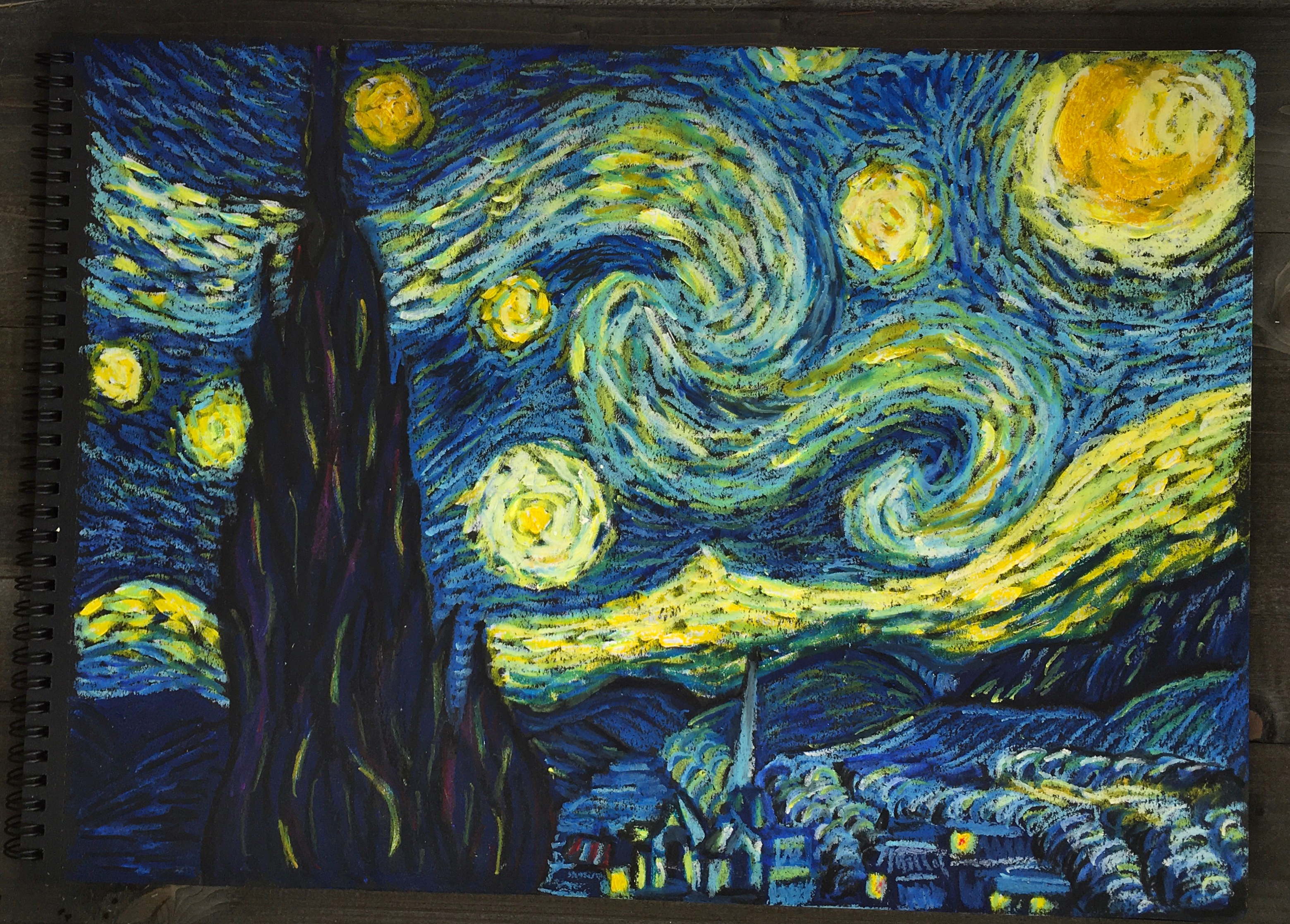 Масляная пастель van Gogh