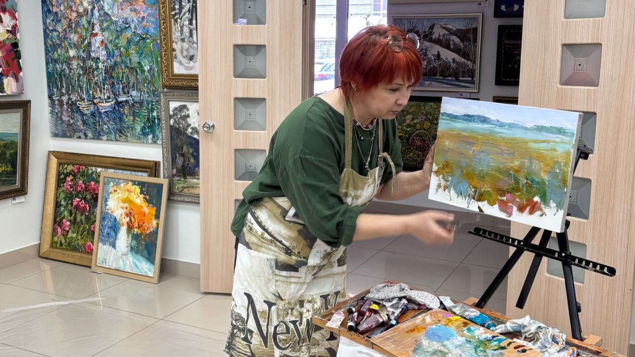 Мастер-класс по живописи «Весна-красна»