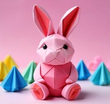 Мастер-класс: Пасхальный кролик оригами 6+