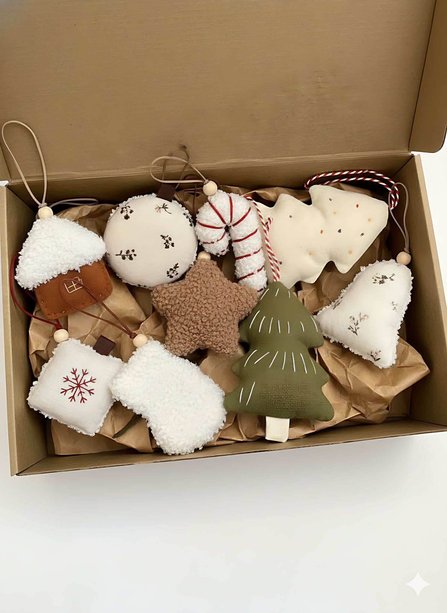 Текстильные елочные игрушки