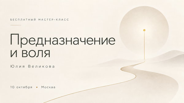 Мастер-класс "Предназначение и воля"