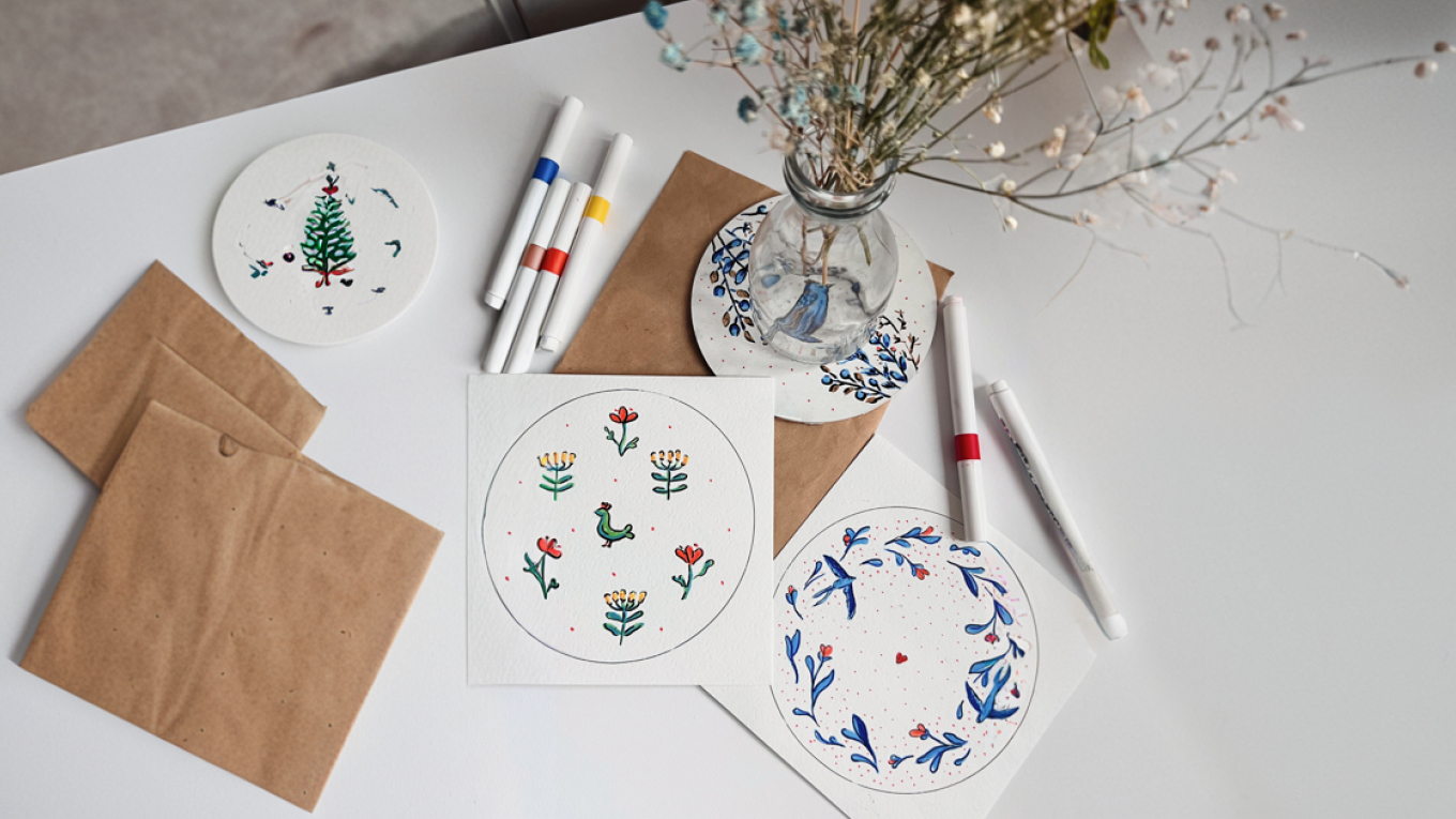 Мастер-класс "Роспись подстаканников. Природный орнамент"