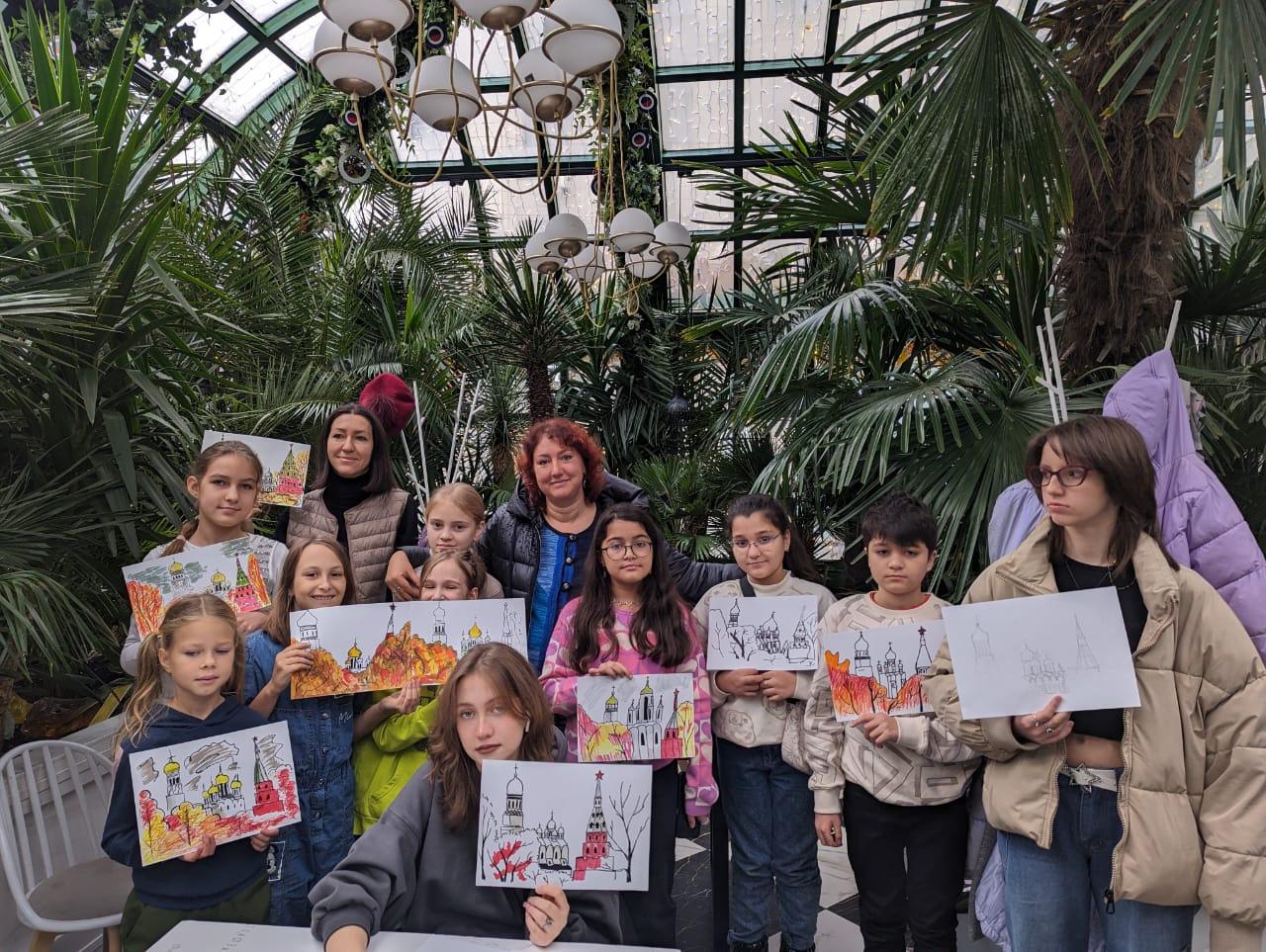 «Русская провинция». Мастер-класс графики для детей 8 — 14 лет