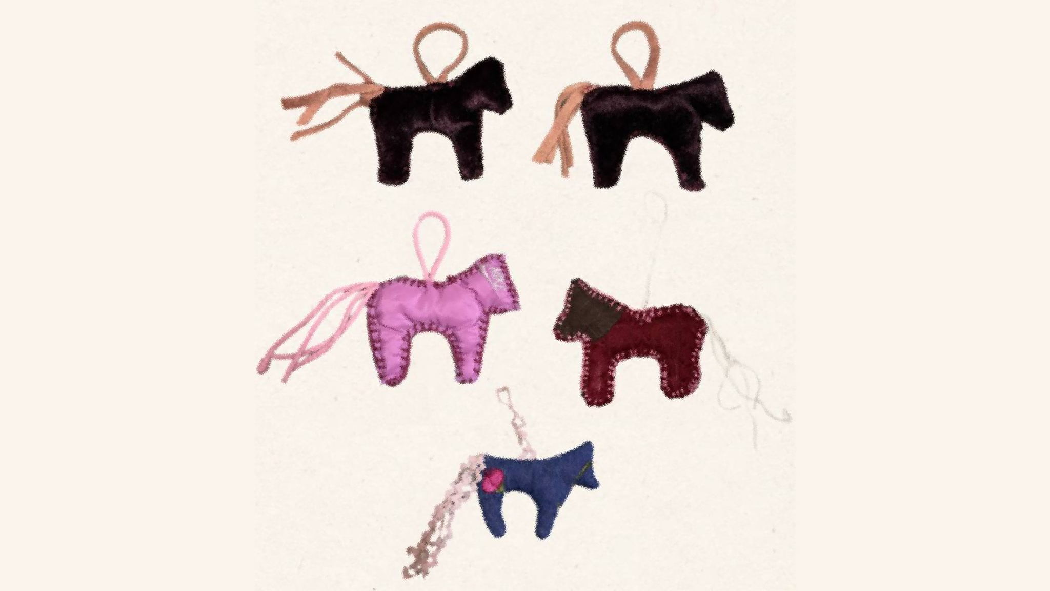 Обвес-лошадка из ткани