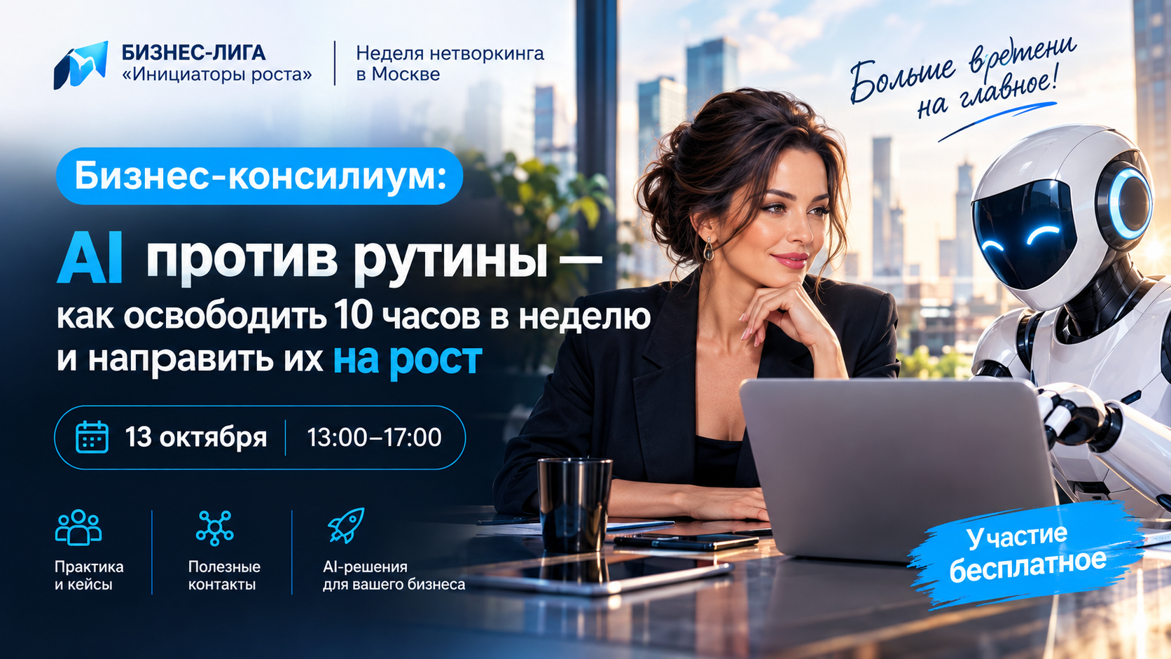 Бизнес-консилиум: AI против рутины — как освободить 10 часов в неделю и направить их на рост | НЕТВОРКИНГ