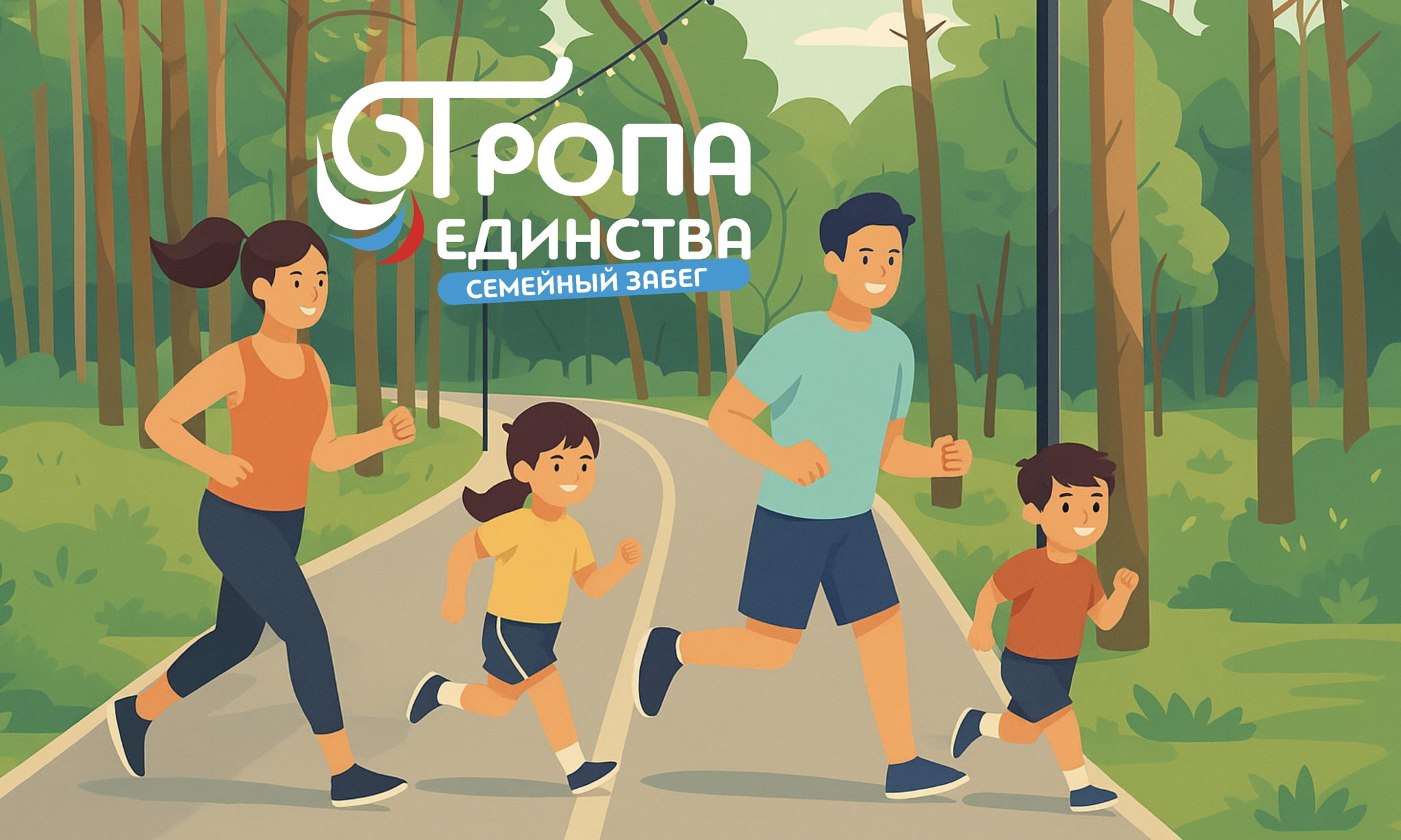 Семейный забег "Тропа Единства" в парке Танаис