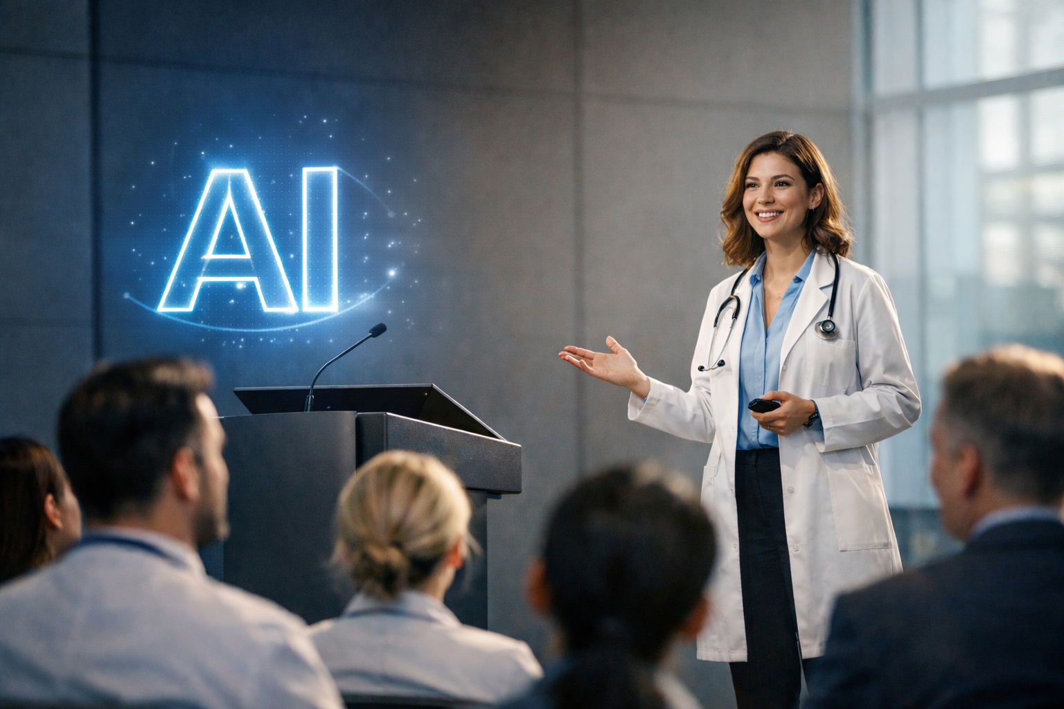 Открытая онлайн-лекция «ИИ-инструменты для врача: подготовка публичных выступлений»