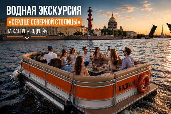 Водная экскурсия «Сердце Северной столицы» на катере «Бодрый»