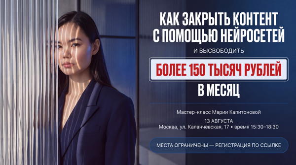 Маркетинговый отдел из одного человека | Как закрыть контент с помощью нейросетей и высвободить в месяц более 150 тыс