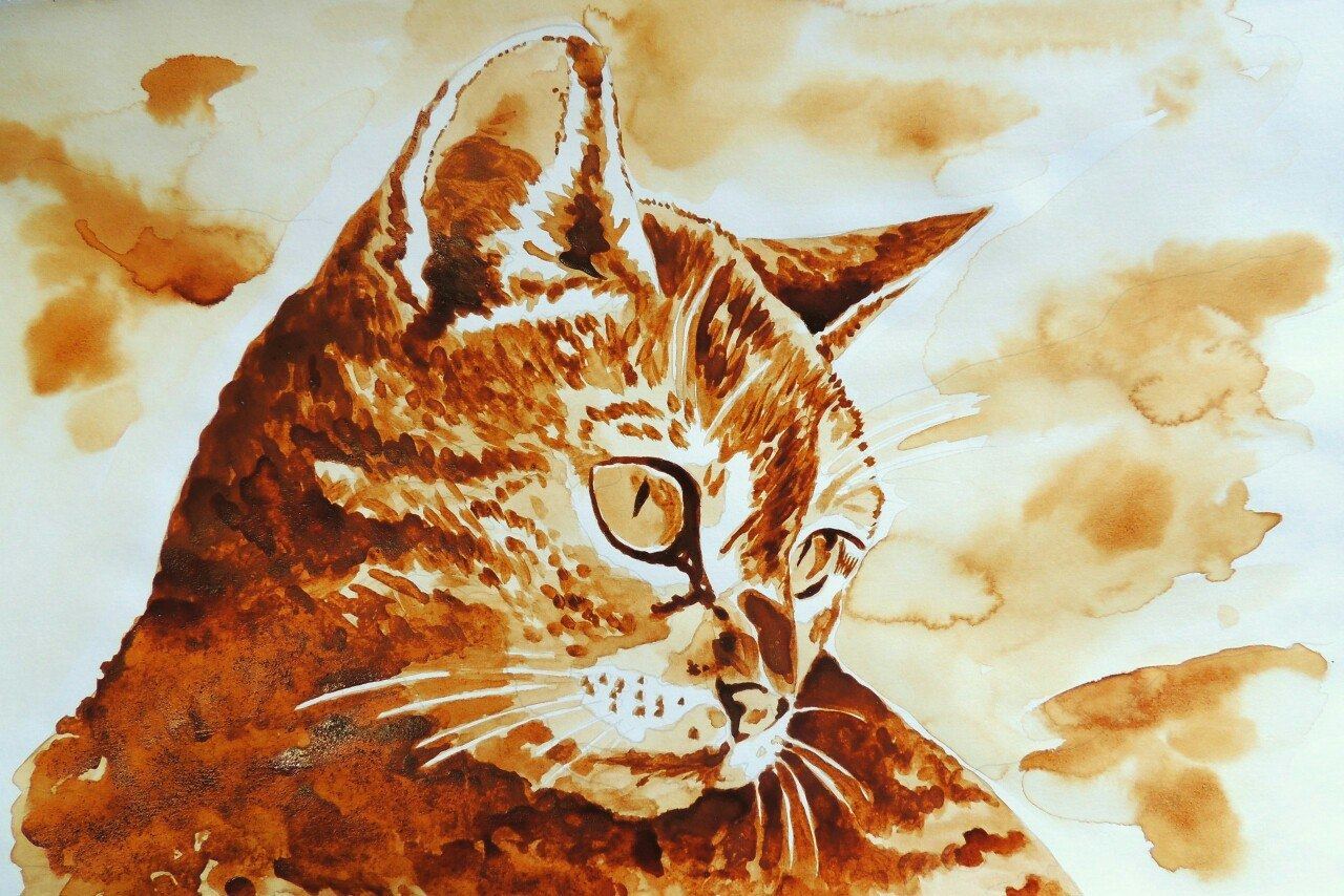 Детский мастер-класс Рисунок из кофе