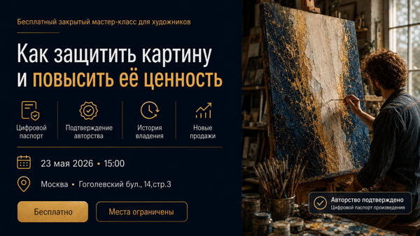 Цифровой мастер-класс "Как защитить картину и повысить ее ценность"