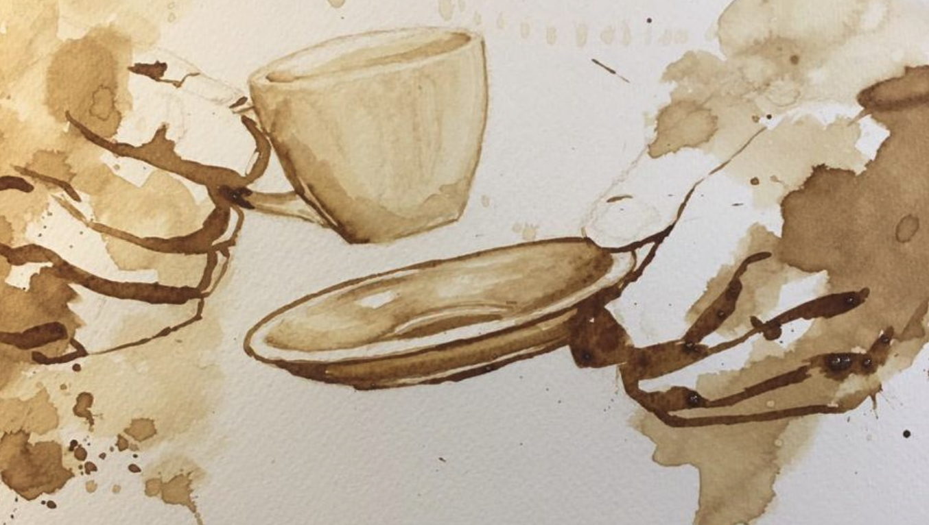 Мастер-класс Иллюстрация из кофе