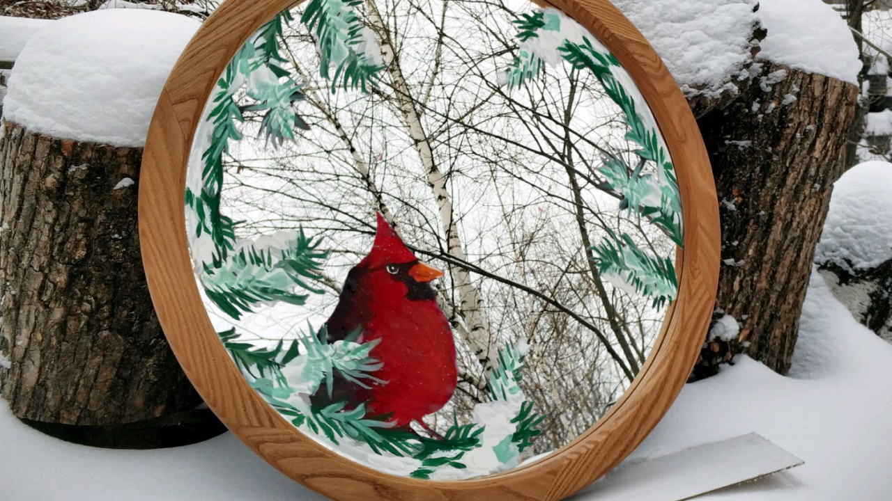 «Зеркальный код: магия акрила в отражении»