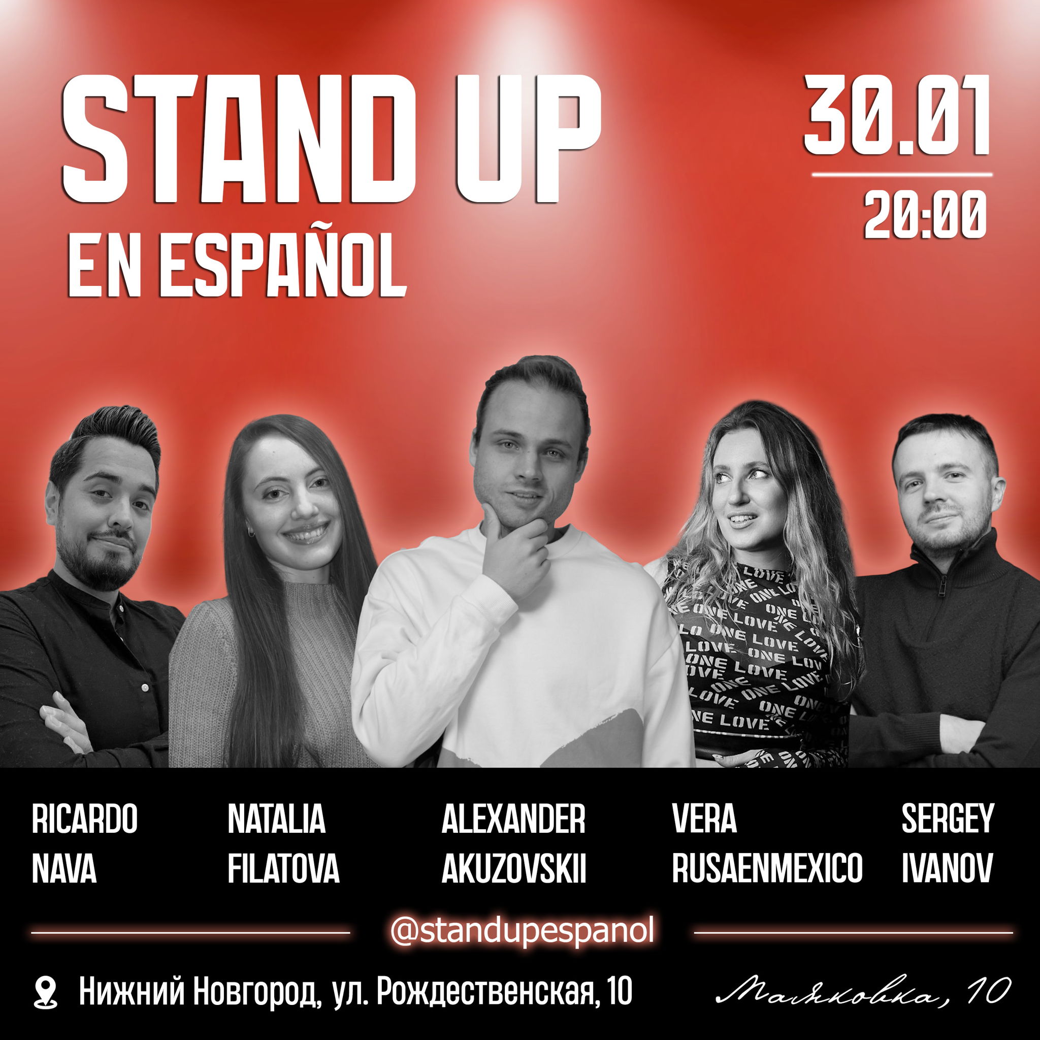 Stand Up en español vuelve a Nizhni Nóvgorod