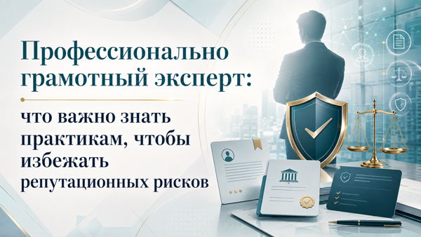 Профессионально грамотный эксперт: что важно знать практикам, чтобы избежать репутационных рисков