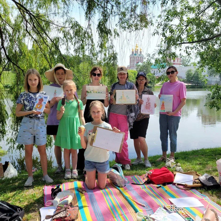 "Клуб художников "Обормоты Окрестности Новодевичьего монастыря"