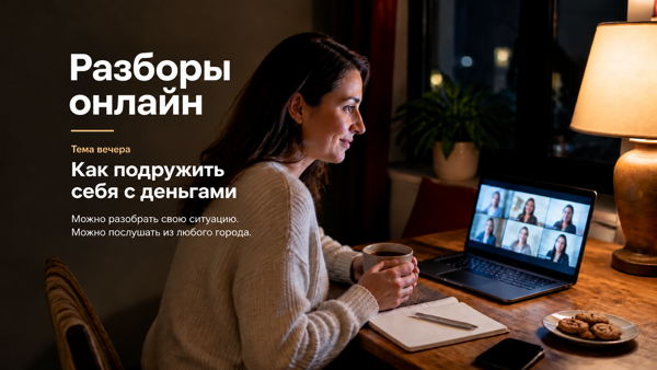 Разборы он-лайн: "Как подружить себя с деньгами"
