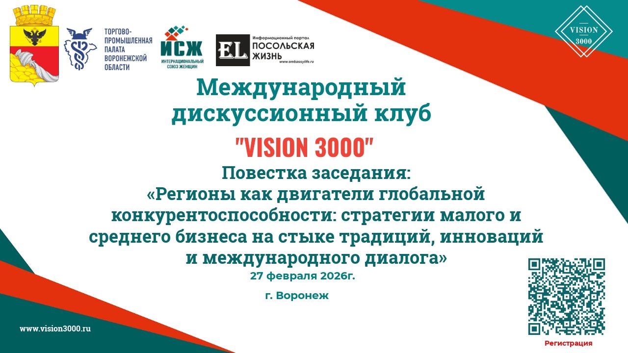 Заседание Международного дискуссионного клуба «VISION 3000». г
