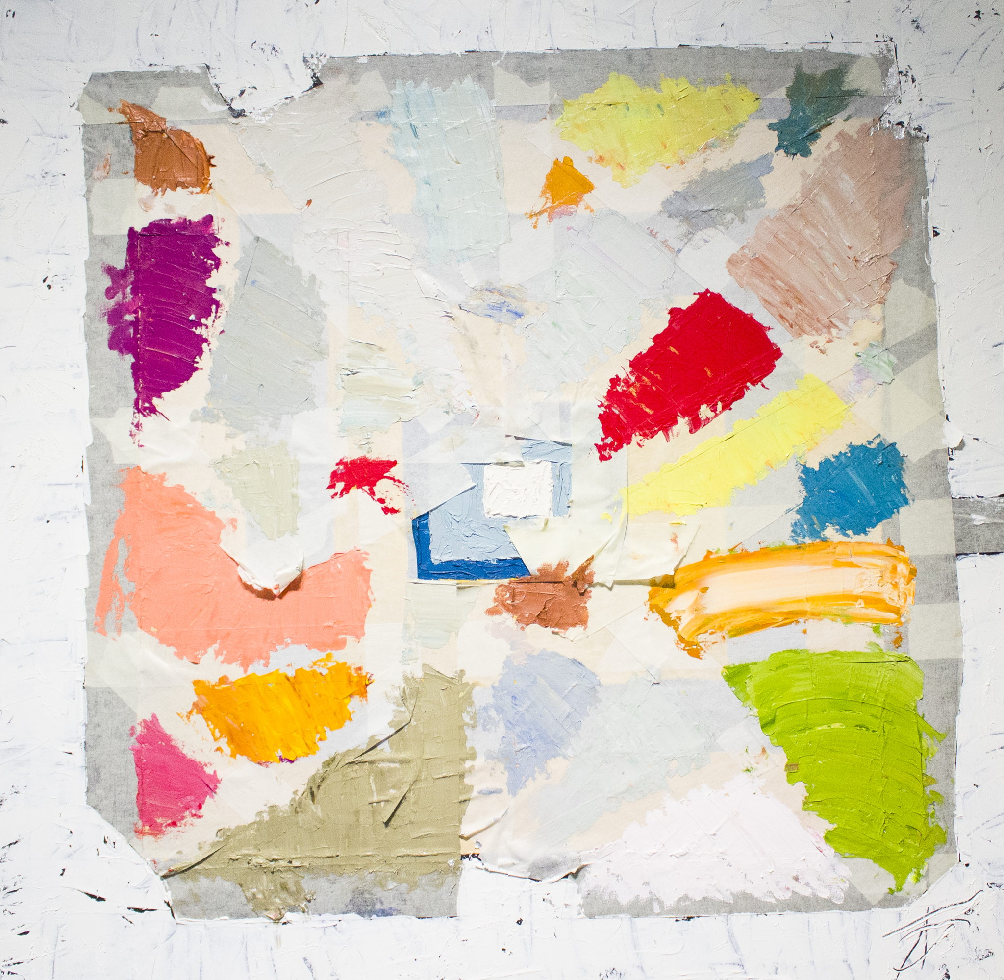 Занятие по абстрактной живописи «Весна в квадрате» с художником Алексеем Беловым