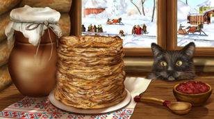 Как на масленой неделе... (3-8 лет)  