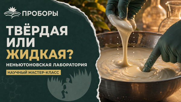 Твёрдая или жидкая? Неньютоновская лаборатория