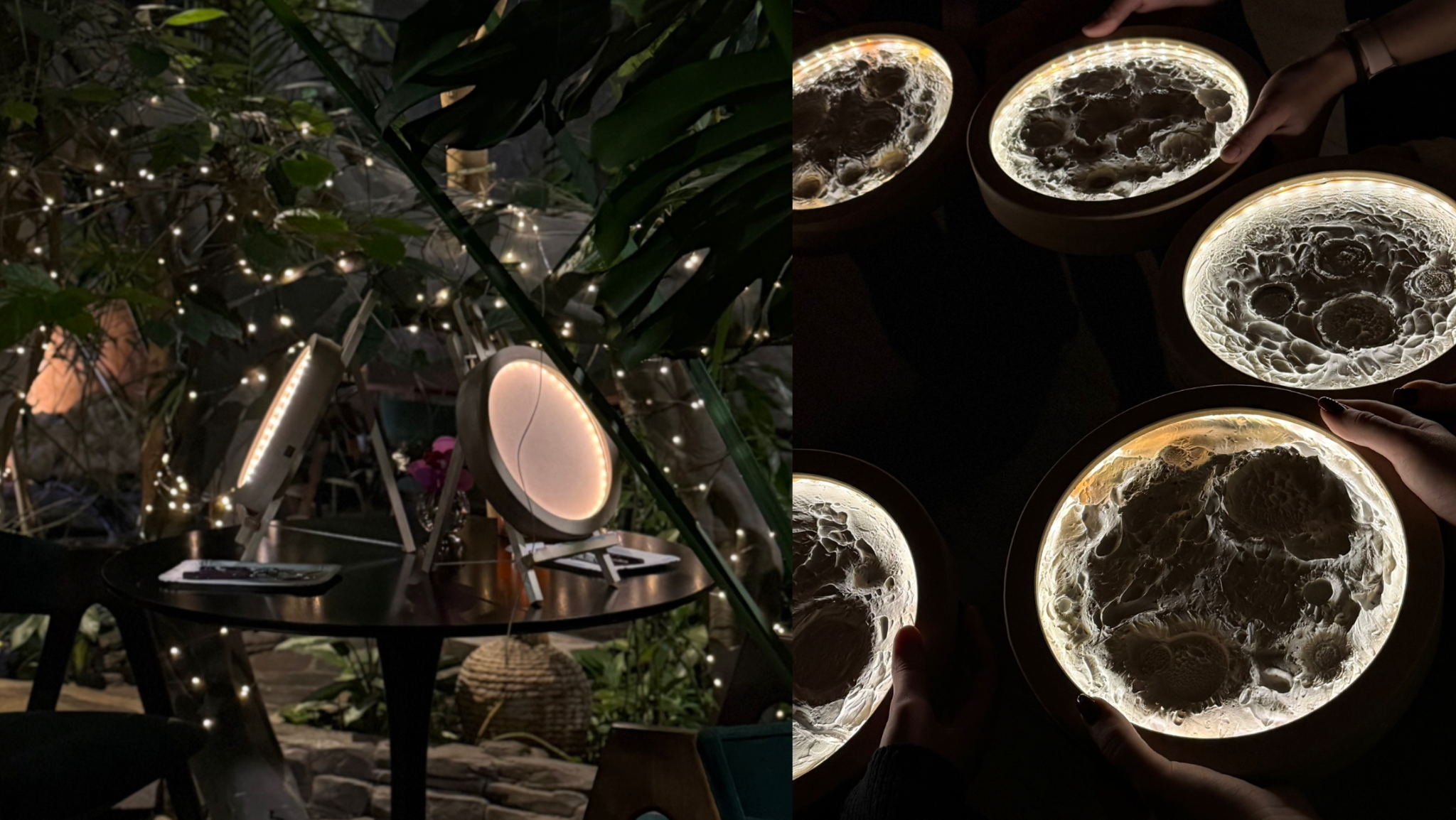 Мастер-класс «Ночник Луна в тропическом лесу»