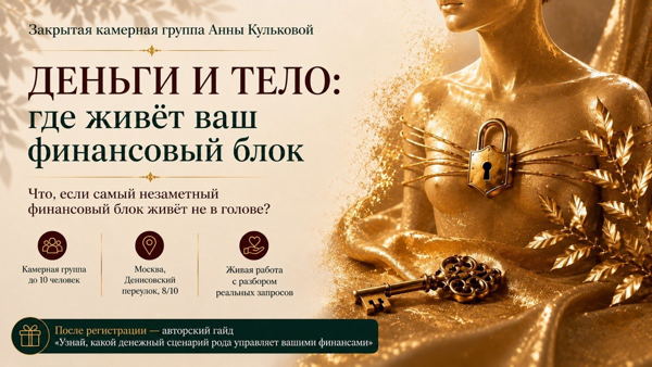 Деньги и тело: где живёт ваш финансовый блок