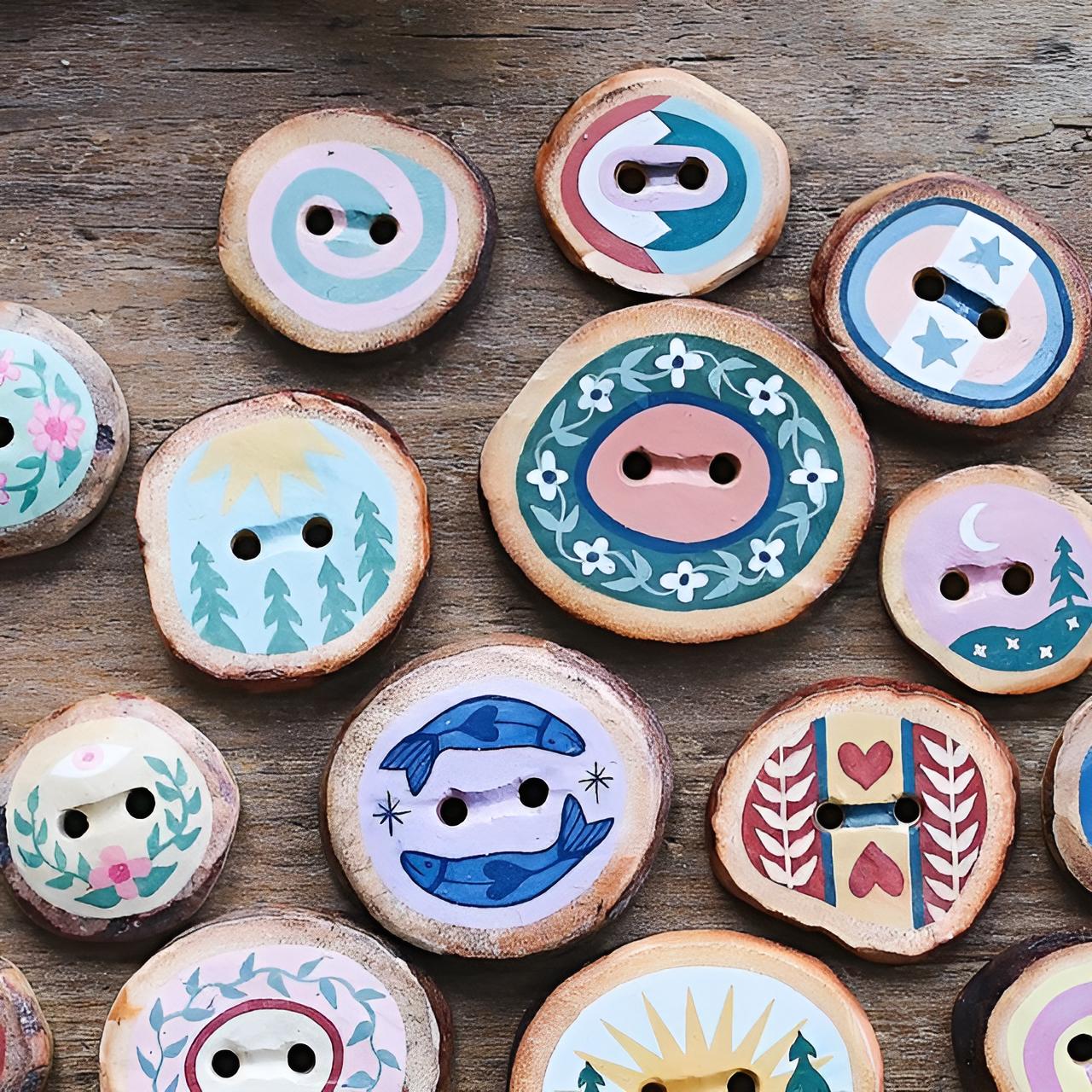 Мастер-класс «декупаж деревянных пуговиц»