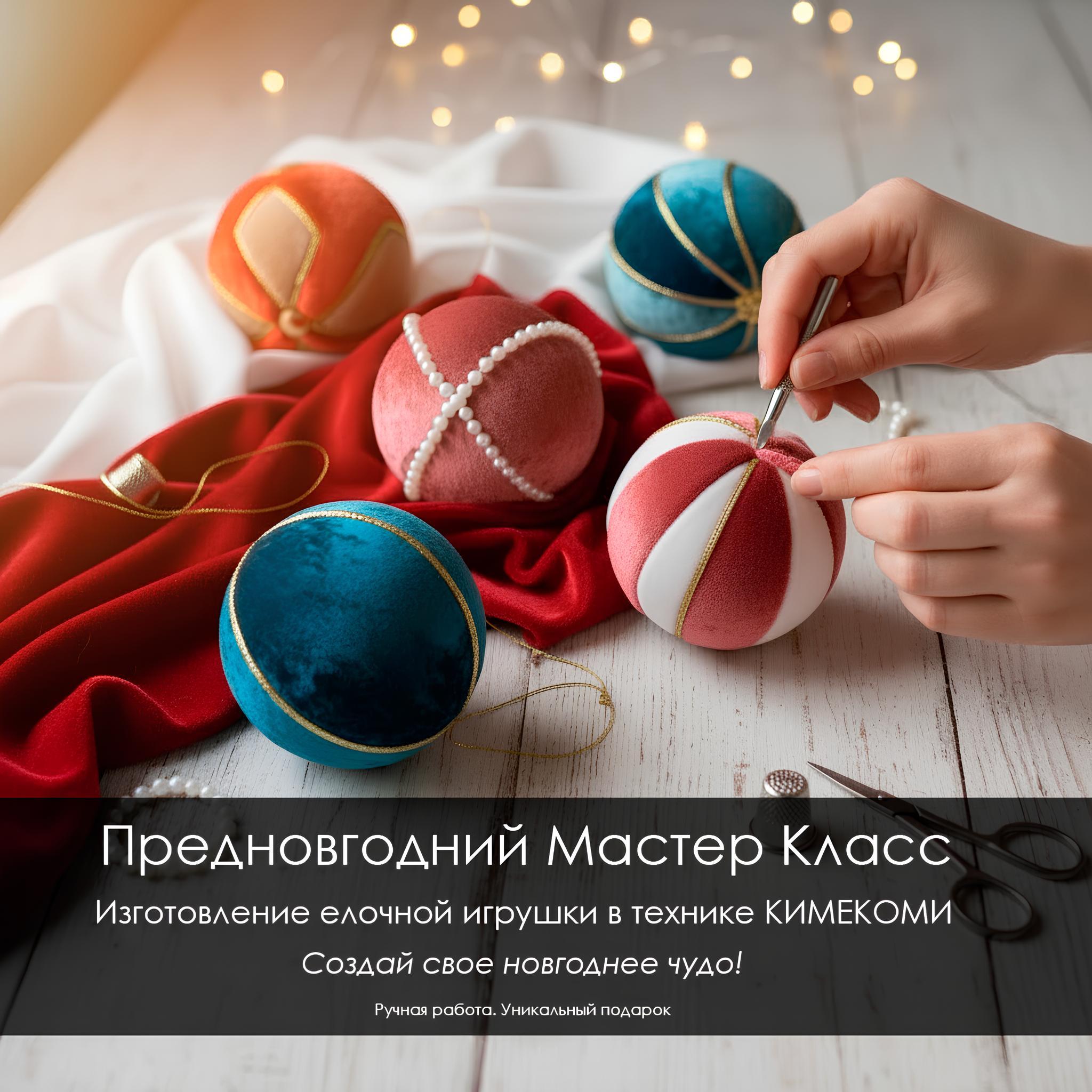 Мастер-класс «Ёлочный шар» 6+