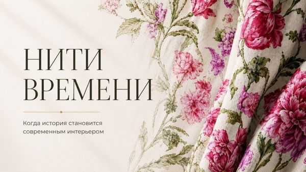 Москва. «Нити времени» Эксклюзивная встреча дизайнеров в студии интерьерного текстиля