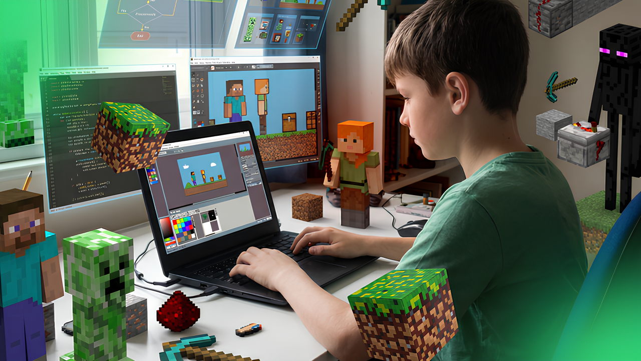 Бесплатный мастер-класс "Создание 2D-игры по мотивам Minecraft"